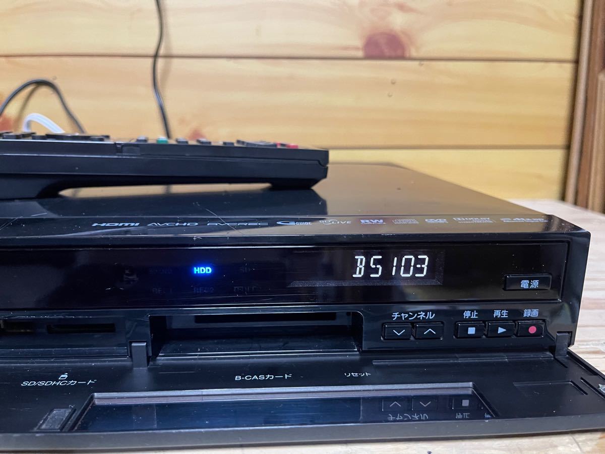 消費税無し 東芝VARDIA HDDブルーレイレコーダーD-B305K HDD750GB換装