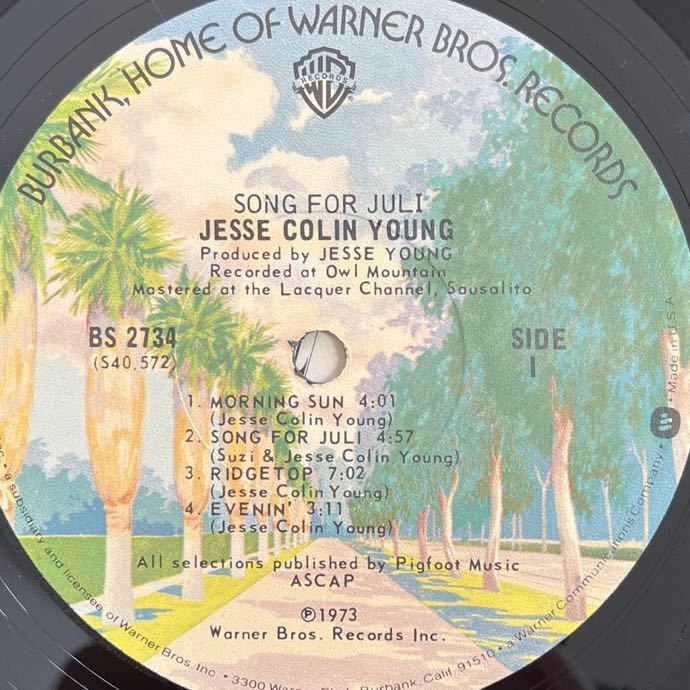 LP■FOLK/Jesse Colin Young/Song For Juli/BS 2734/ジェシ・コリン・ヤング_画像4