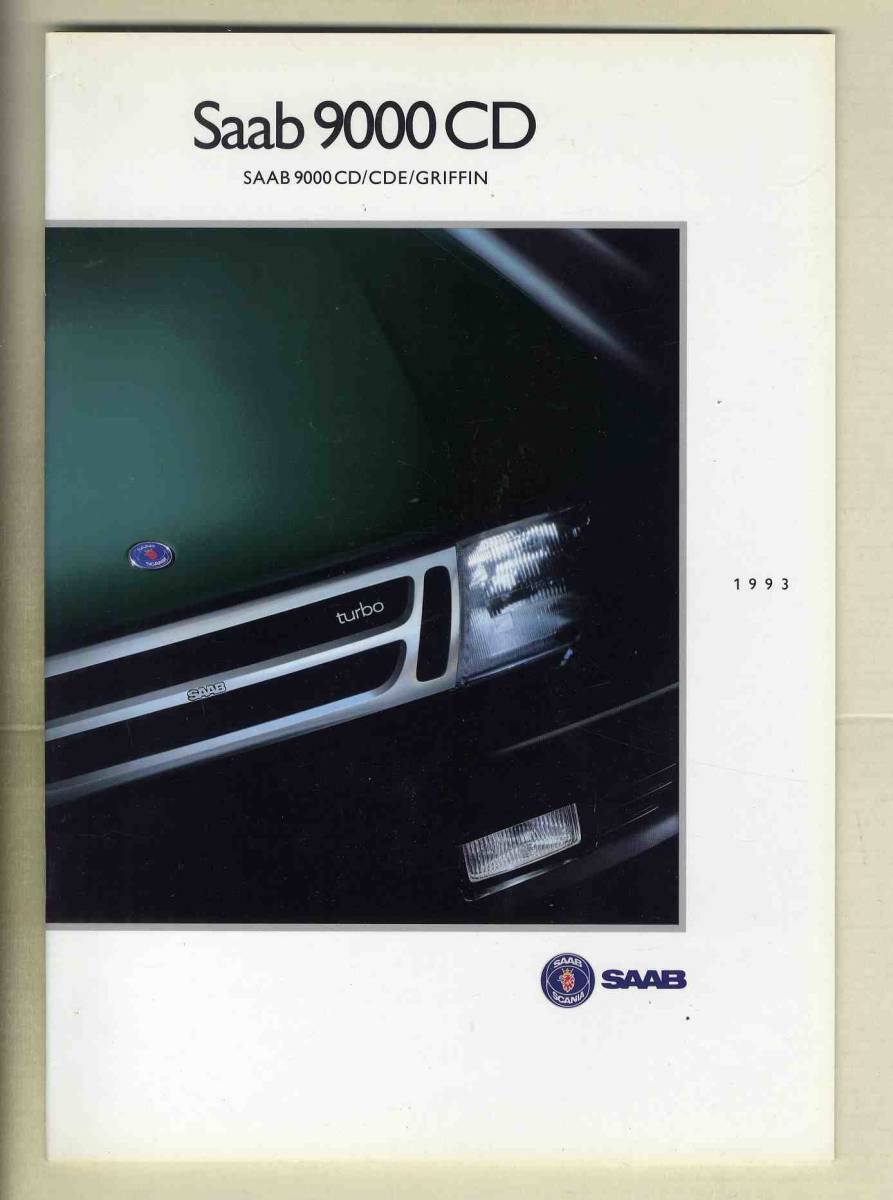 [b5201]1993 year Saab 9000CD/CDE/GRIFFIN catalog 