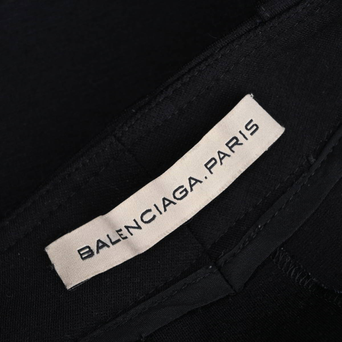 美品 BALENCIAGA ストレッチ ジャージー スカート 36 ブラック