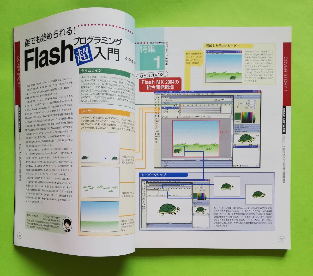 b18. * Nikkei програмное обеспечение 2004 год 3 месяц номер Fiash из Java до программирование большой специальный выпуск! дополнение CD имеется 