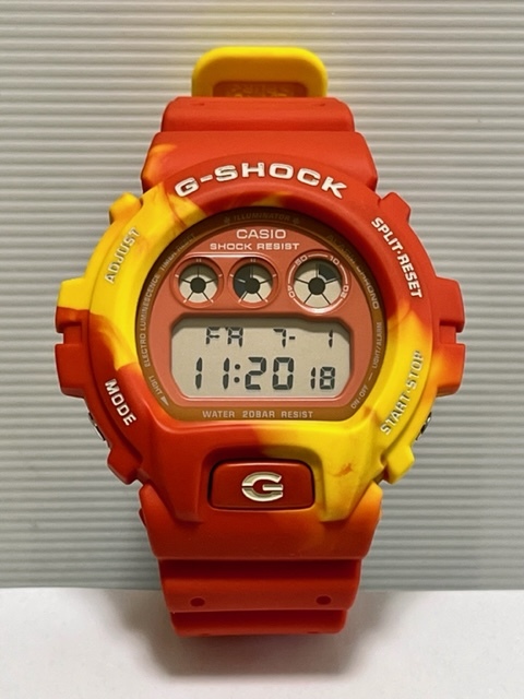 スイーツ柄 ブルー G-SHOCK DW-6900TAL-4JR 紅葉 オレンジ ジー