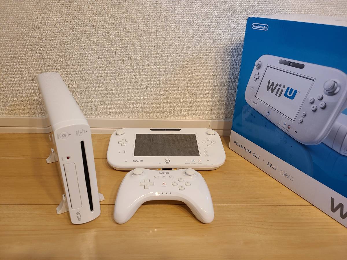 【動作確認済】Nintendo WiiU PREMIUM SET(32GB) / PROコントローラー付