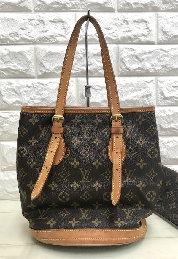 LOUIS VUITTON ルイヴィトン モノグラム バケットPM M42238 ショルダー