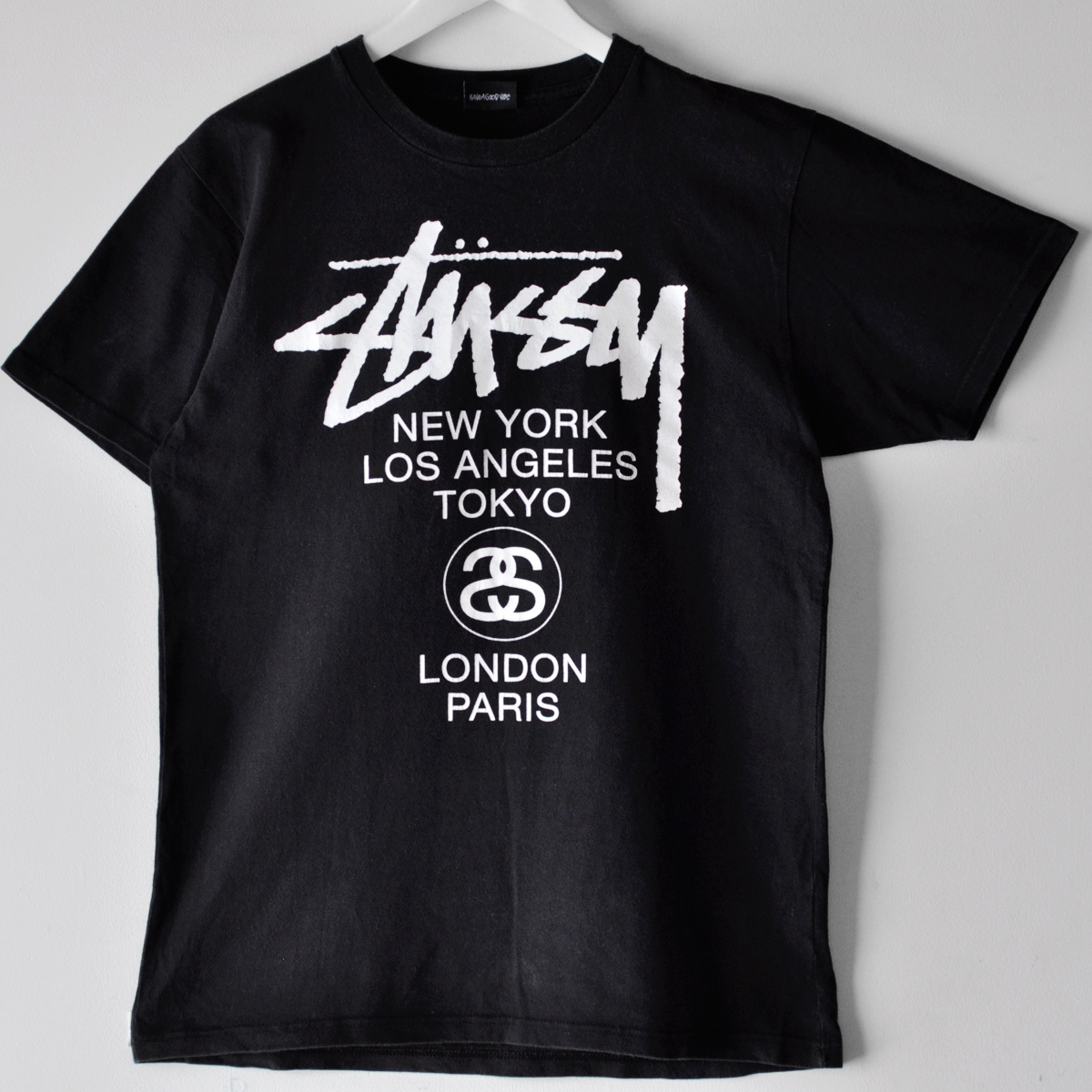 ださい】 STUSSY - 00s ステューシー ワールドツアー 両面プリント T