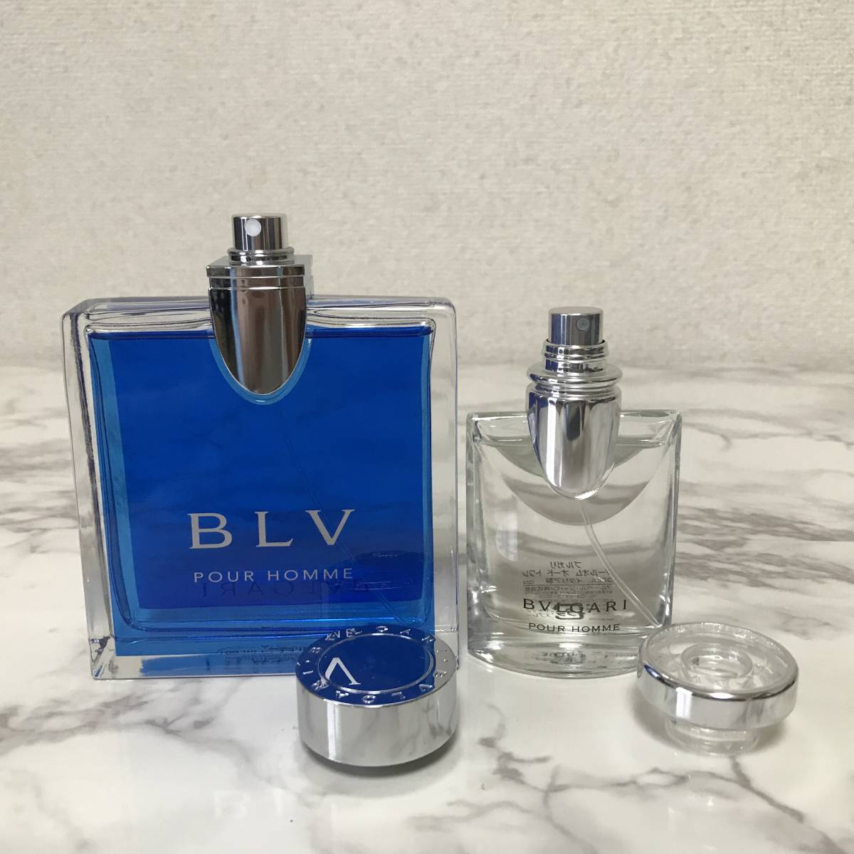 BVLGARI POUR HOMME ブルー プールオム オードトワレ 100ml プールオム オードトワレ 30ml 香水 メンズ 2個