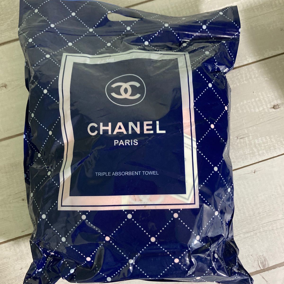 シャネル タオル 2枚セット Chanel バスタオル フェイスタオル シャネル タオル 2枚セット Chanel バスタオル フェイスタオル