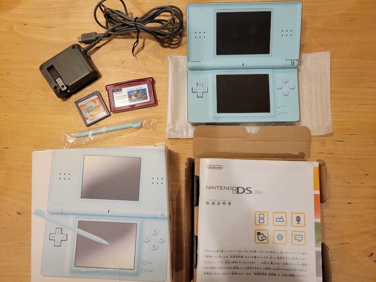 ニンテンドーDS Lite アイスブルーわけあり ソフトつき