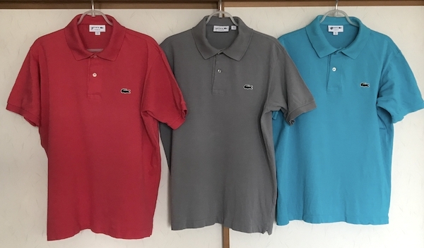 ラコステ】 3枚セット ポロシャツ サイズ4 LACOSTE クラシック