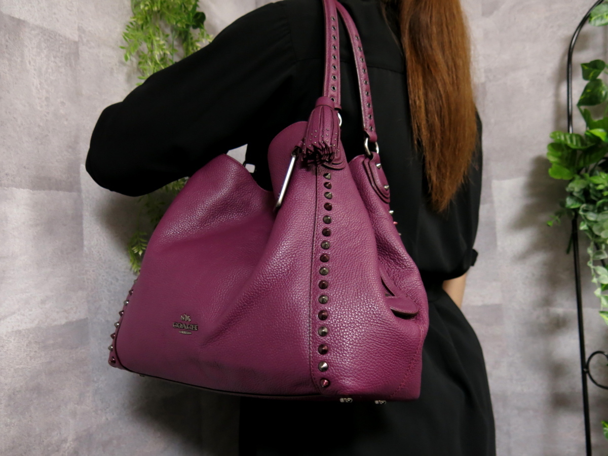 ○超美品○新品同様○COACH コーチ○37037 イーディー○スタッズ