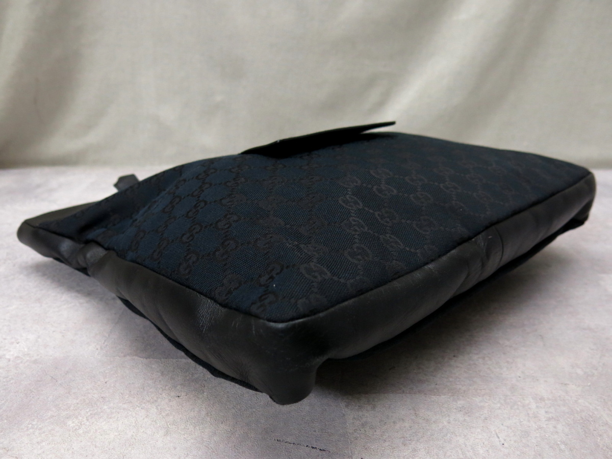 ○超美品○GUCCI グッチ○メンズ○GG キャンバス カーフ レザー 本革
