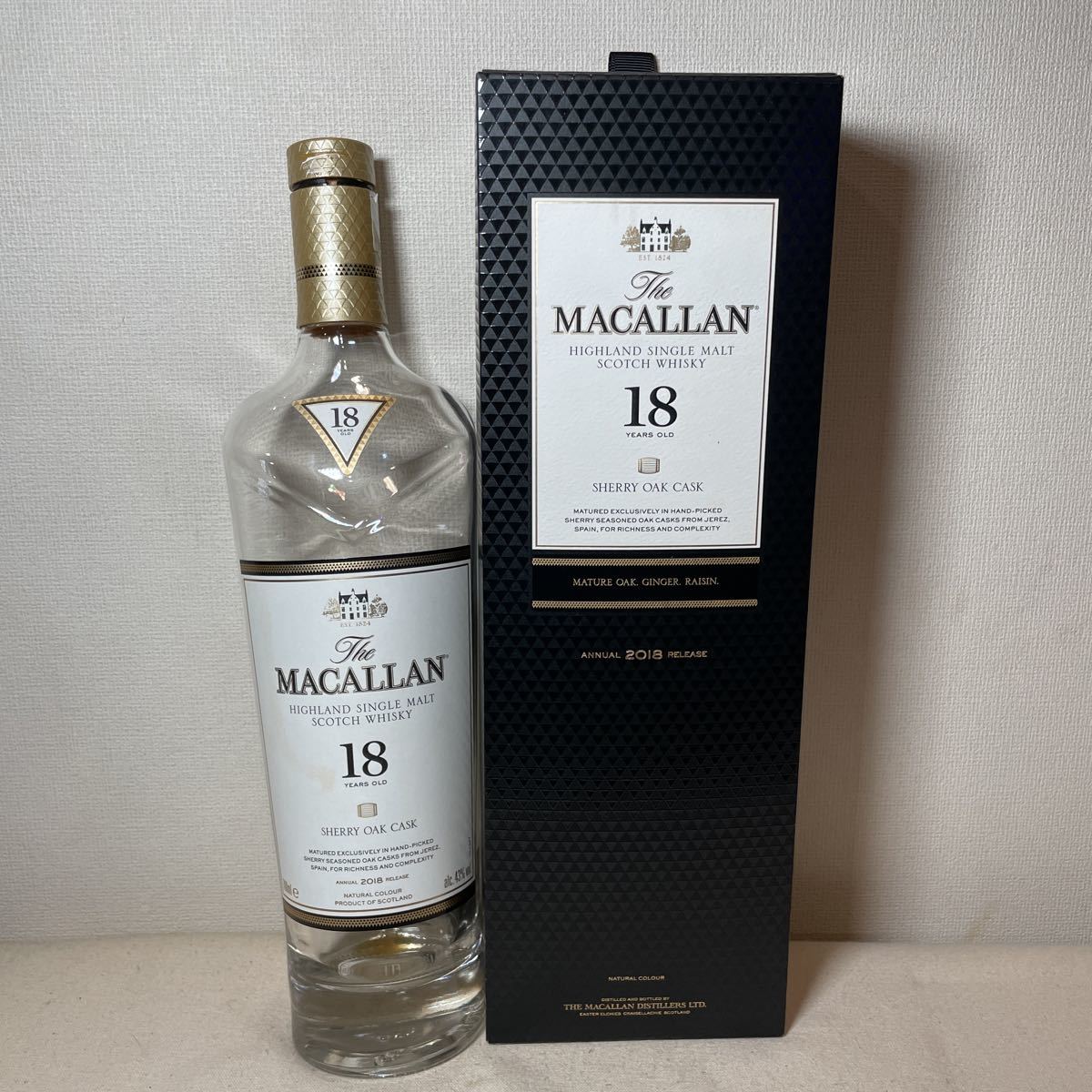 マッカラン18年箱付き空瓶 wingrand.com.au