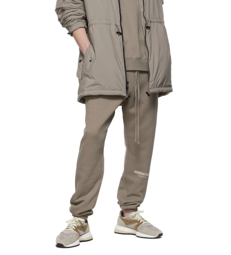 送料無料 ◇◆◇ essentials Taupe Cotton Lounge Pants Sサイズ ウエストUS32 ◇◆◇ スウェットパンツ トープ