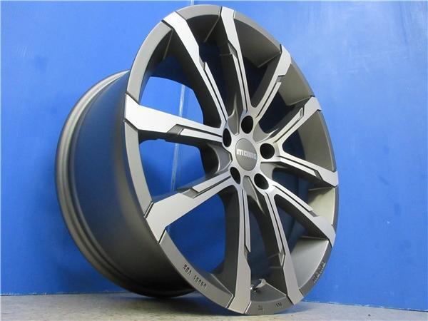 送料無料 4本 MOMO 19inch ホイール セット 8.5J 9.5J +50 5H 114.3 RX-8 クラウン ロイヤル アスリート マークX フーガ 前後異形 新潟_画像3