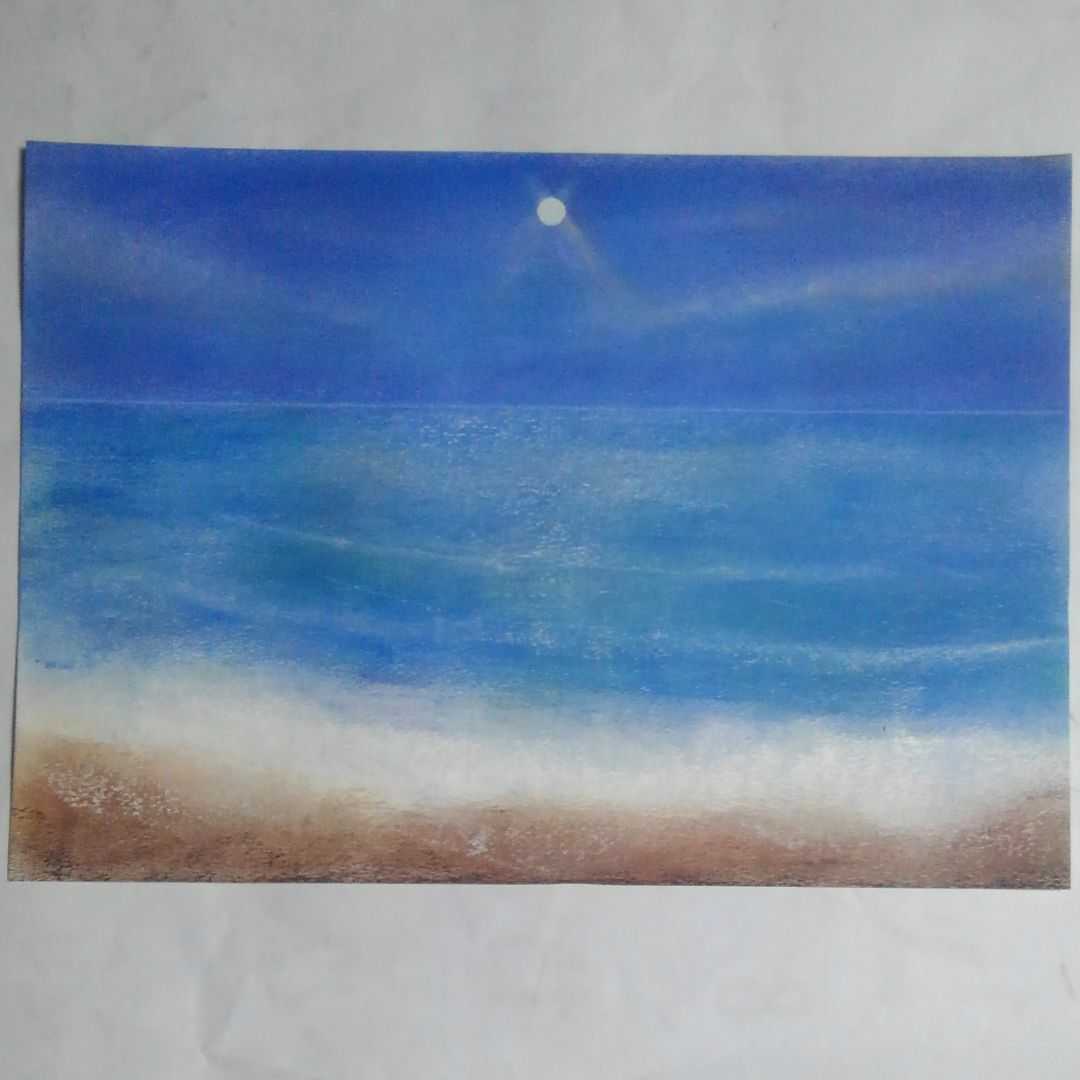 匿名配送】絵画 「夏の海」 A4サイズ額つき絵画｜Yahoo!フリマ（旧