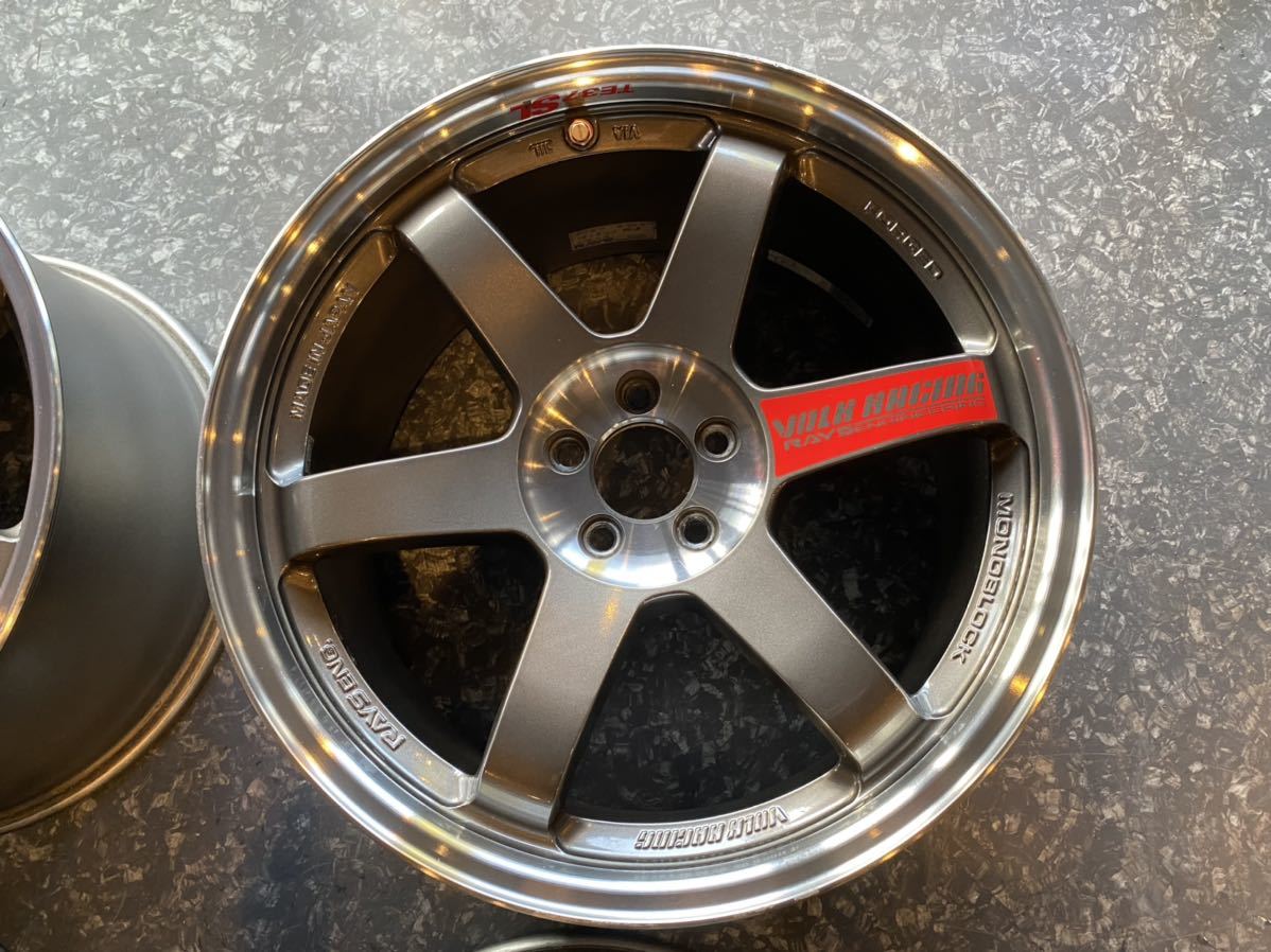 RAYS VOLK RACING TE37SL 9.5J-18+45 86 BRZインプレッサ 他PCD 5H100