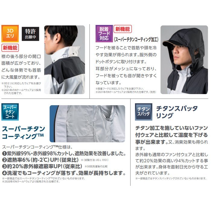 ヤフオク! - エヌエスピー NSP 空調服 長袖 NA1121 NA-1...