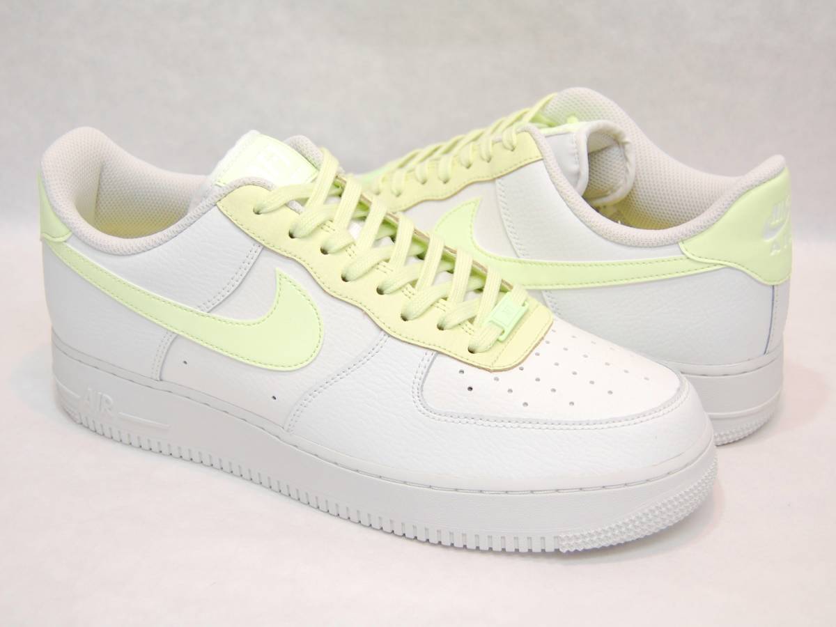 wmns air force 1 07★US12★検索用,エア,フォース,ワン,AF1,LOW,ロー,白,ホワイト,ライム,レザー,グリーン,USA,海外,限定,未発売_画像1