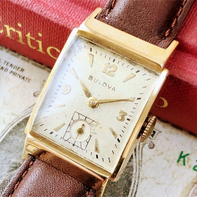 2154【渋くてお洒落】メンズ 腕時計 ブローバ BULOVA 動作品