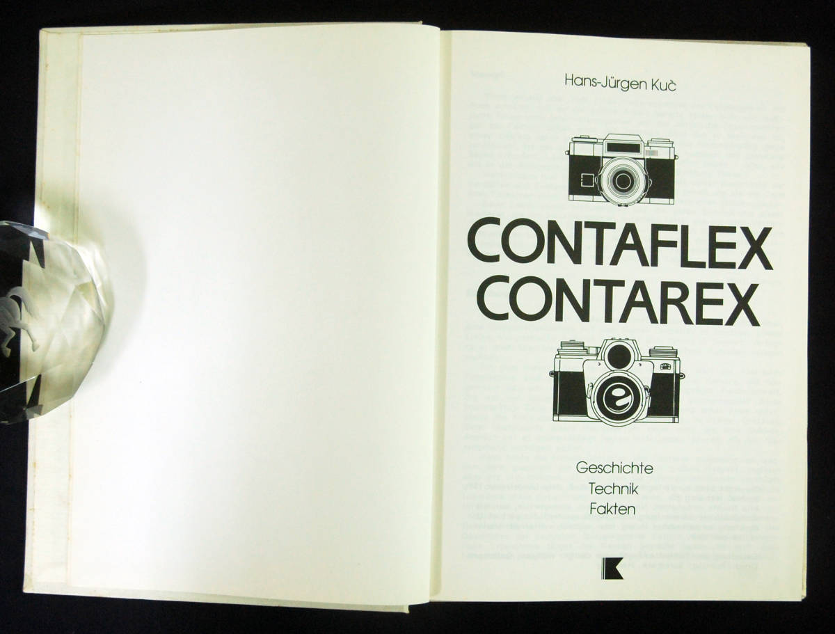 洋書 『Contaflex & Contarex』 1988年 218頁 Hans-Jurgen Kuc(ドイツ