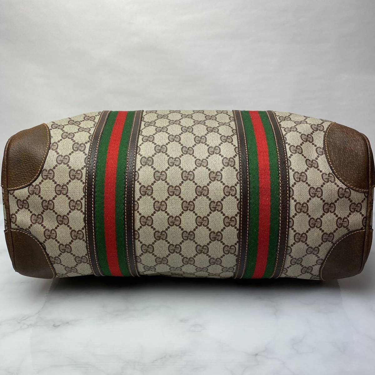 1円超美品！GUCCI グッチ ボストンバッグ GG柄 GGキャンバス