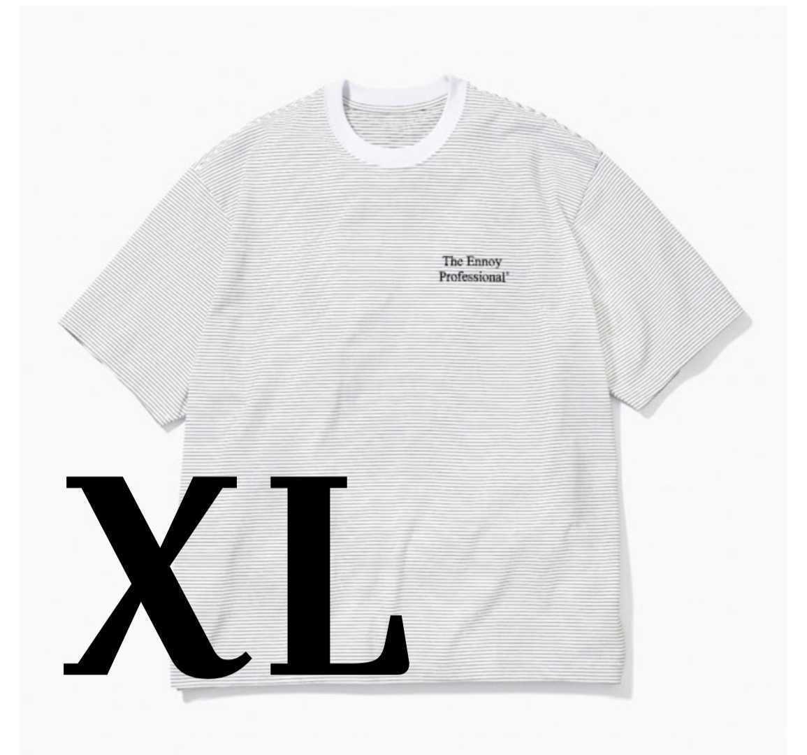 ennoy S/S Border T-Shirt (WHITE × BLACK) | myglobaltax.com