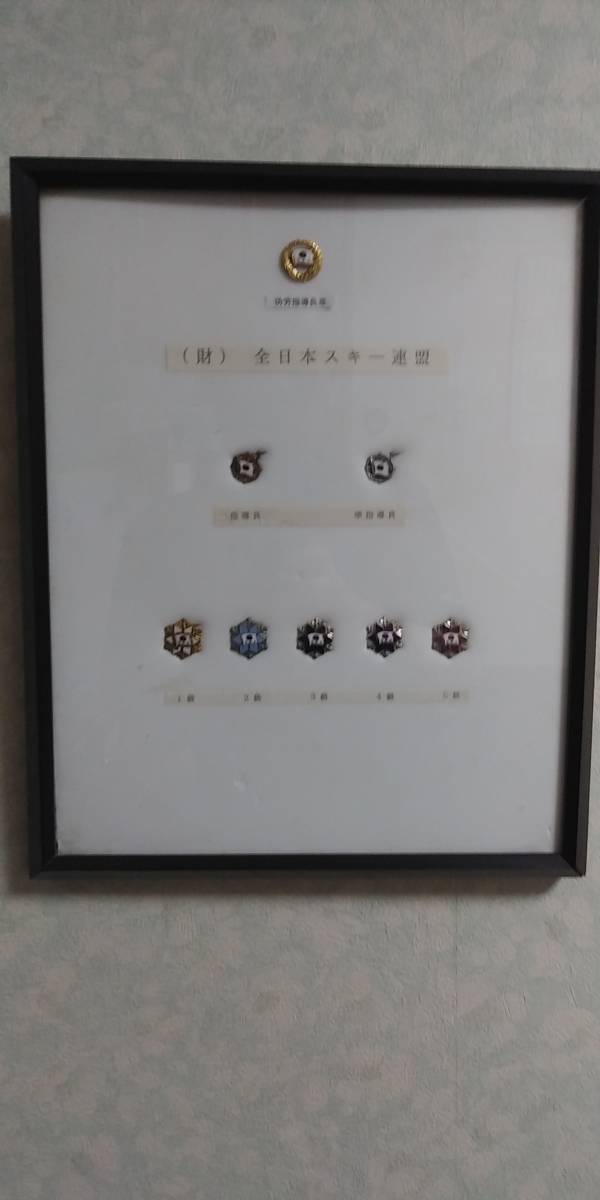 全日本スキー連盟 SAJ 技能章 1級~5級 指導員 準指導員 功労指導員
