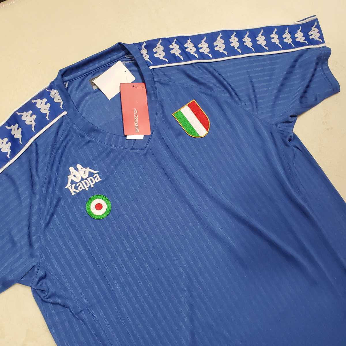 新品未使用 Kappa カッパ Tee Tシャツ イタリア Italy 半袖Tシャツ サッカー L 今季一番