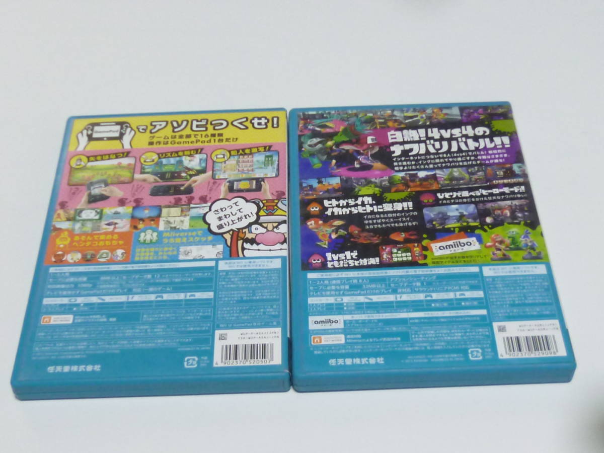 D30【送料無料 即日配送 動作確認済】WiiUソフト　ゲームアンドワリオ　スプラトゥーン　GAME & WARIO　