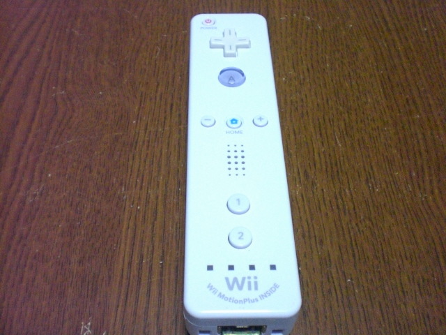 R028【即日配送　送料無料】Wii　リモコン　モーションプラス　純正（動作確認済)　白　ホワイト　RVL-036　コントローラ_画像1