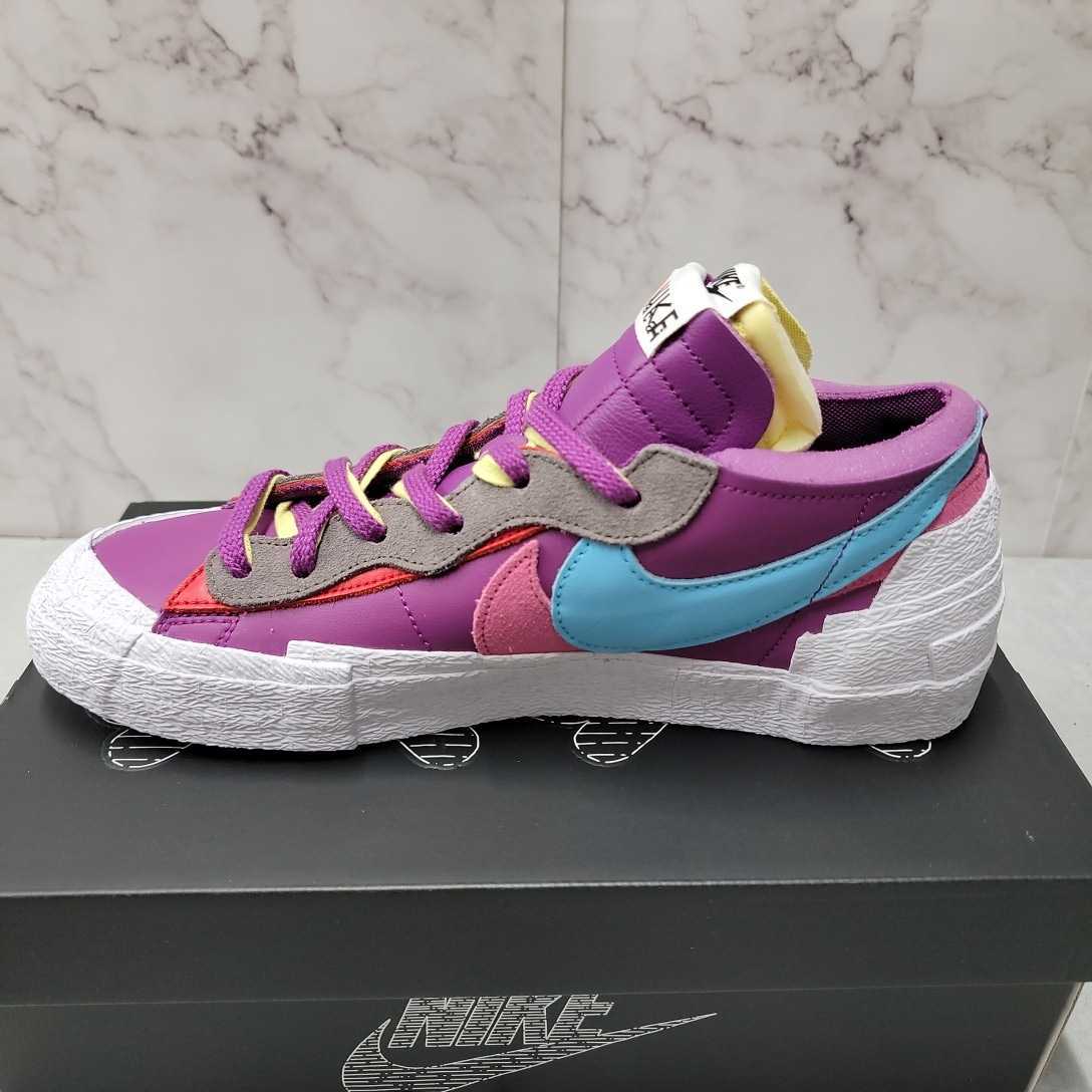 28cm KAWS × sacai × Nike Blazer Low Purple Dusk　カウズ サカイ　ナイキ ブレザー ロー DM7901-500 新品 未使用品 