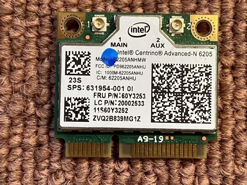 ■最短当日■ WIFIモジュール ★ 国内・保証有 ★ INTEL 60Y3253 Centrino advanced-n 6205 2920-100_画像1