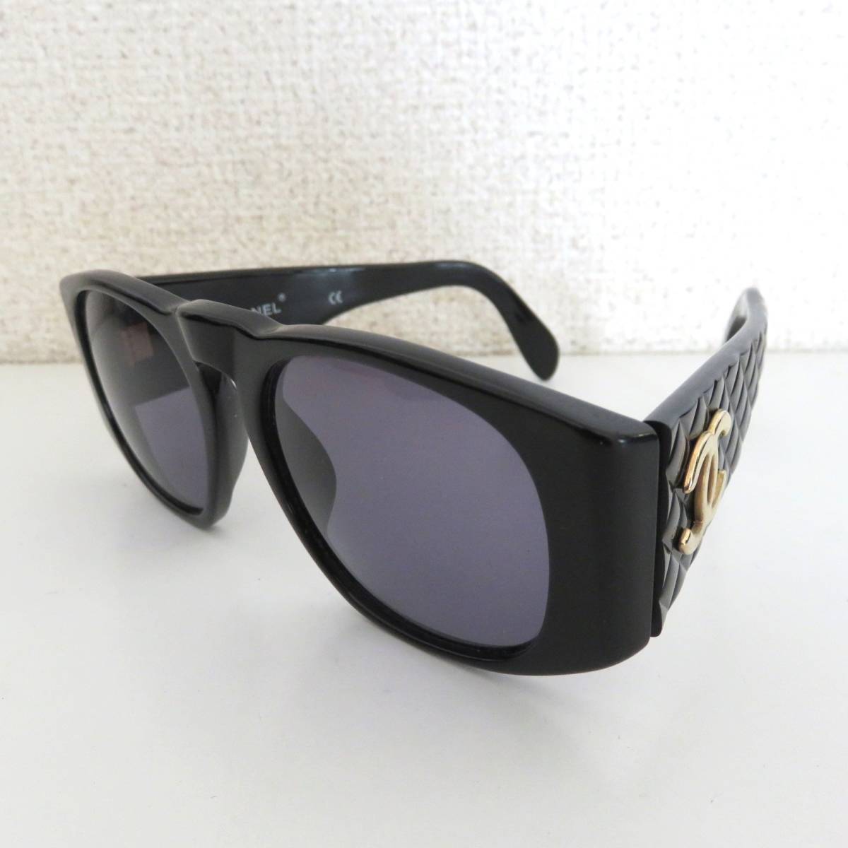美品☆CHANEL シャネル ココマーク サングラス 01450 94305 マトラッセ