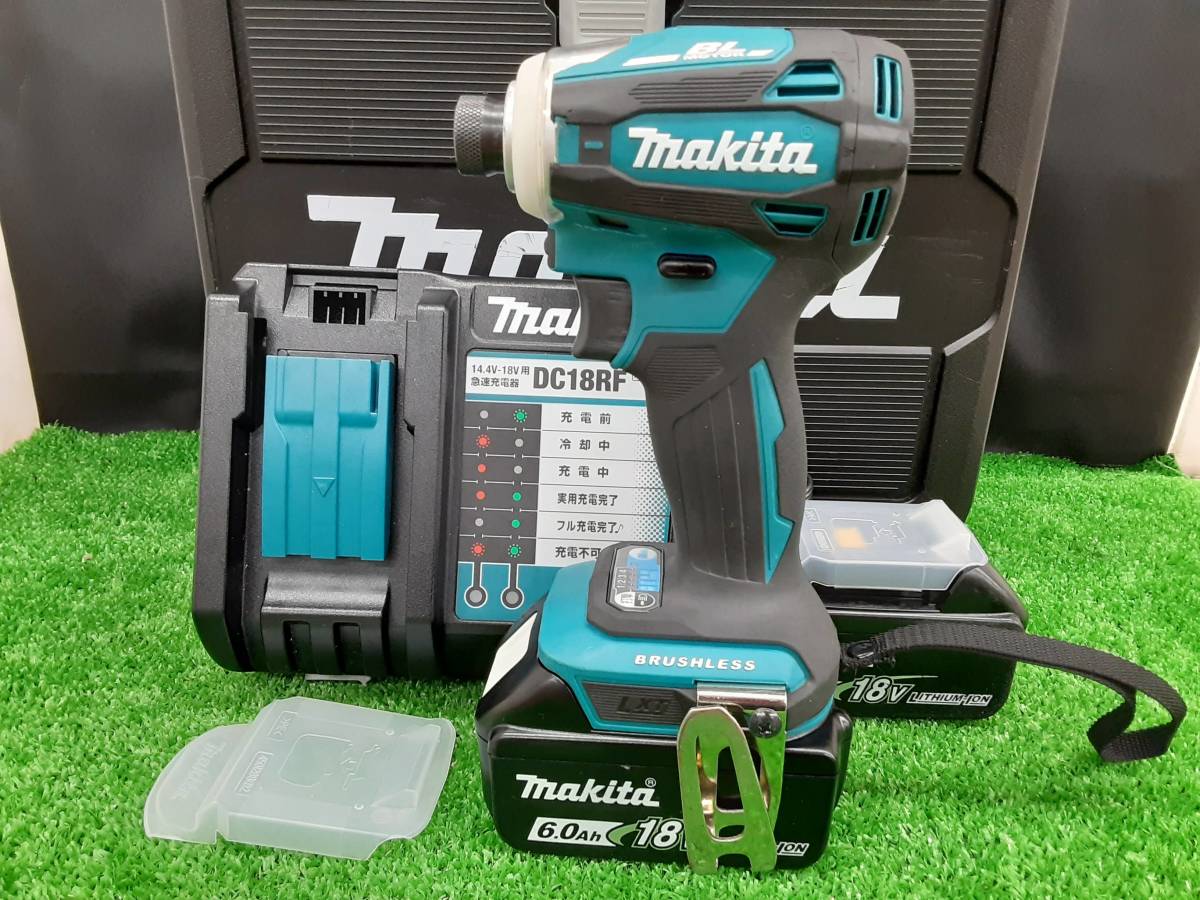 品 makita マキタ 18v 6.0Ah 充電式インパクトドライバ TD172DRGX 青