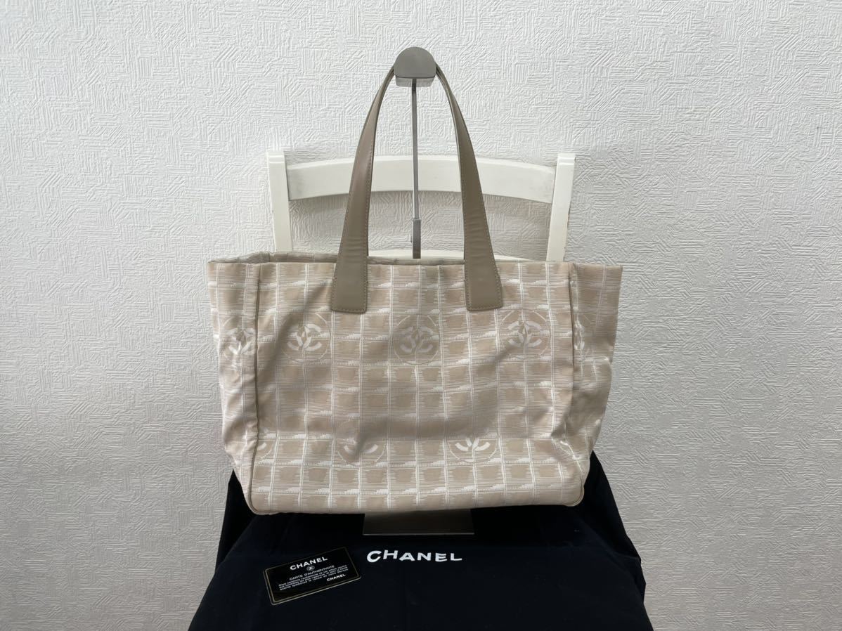 863】CHANEL シャネル ニュートラベルライン トートバッグ 9番台