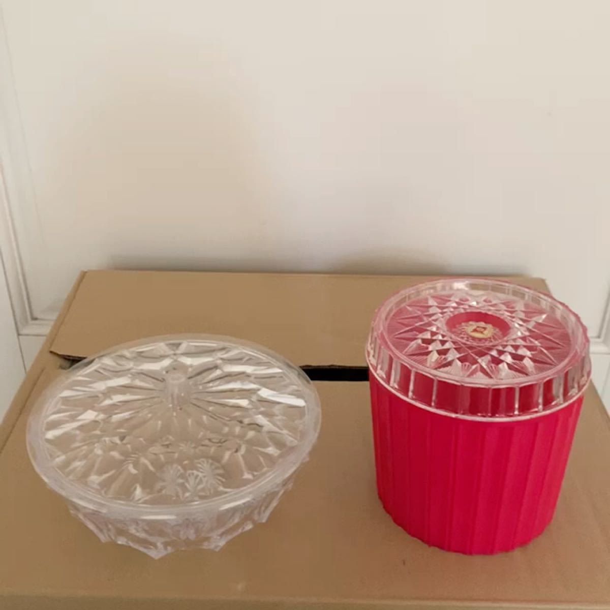 昭和レトロなプラスチック容器 2個セット