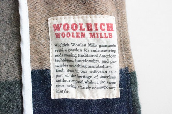 Woolrich Woolen Mills ◆ウール ブランケットコート S *NEPENTHES別注 50s復刻* 襟2WAY パーカー ウールリッチ ウーレンミルズ ◆LE15_画像8