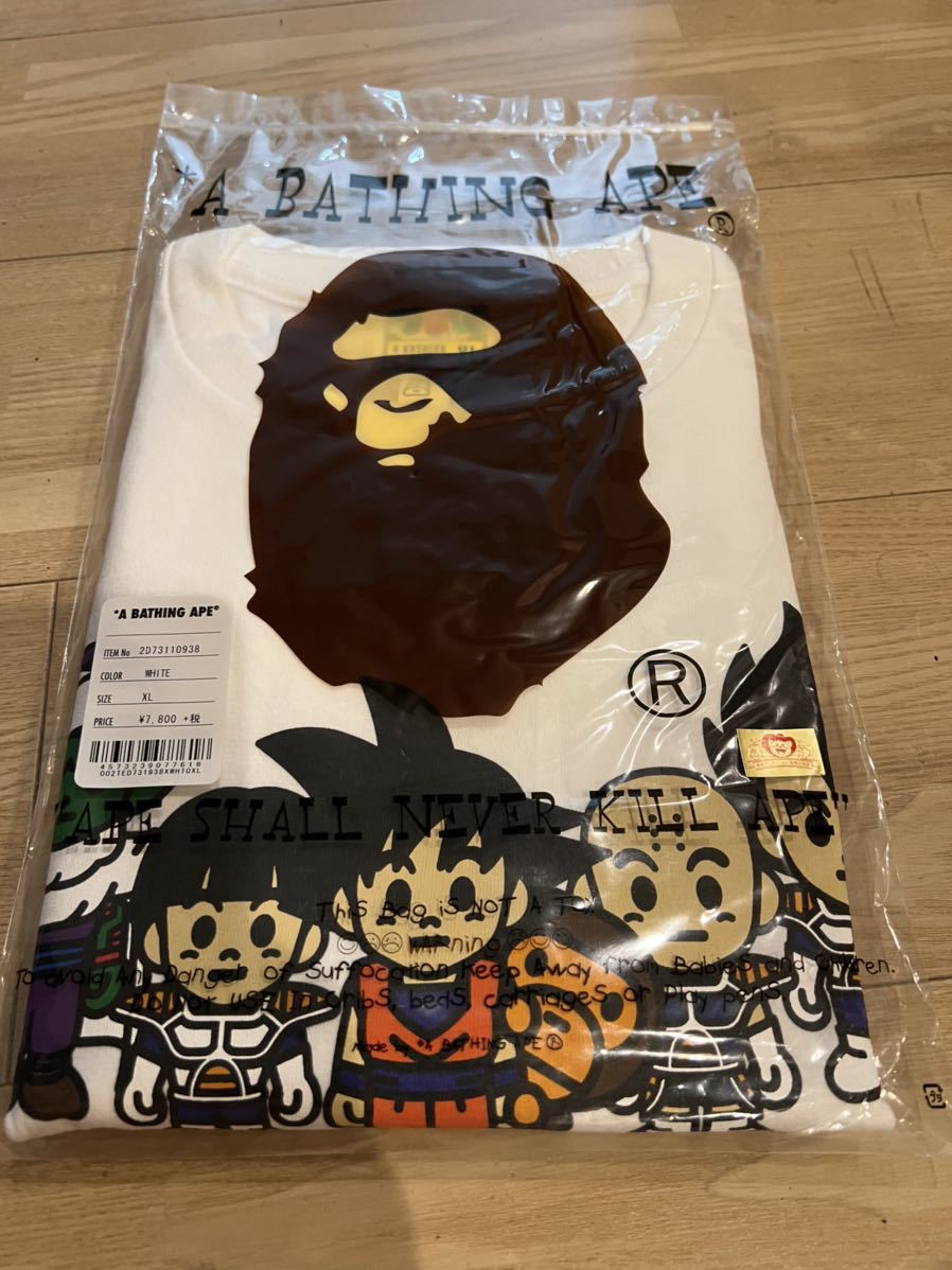 新品未使用【A BATHING APE】BAPE X ドラゴンボールコラボ サイズXL