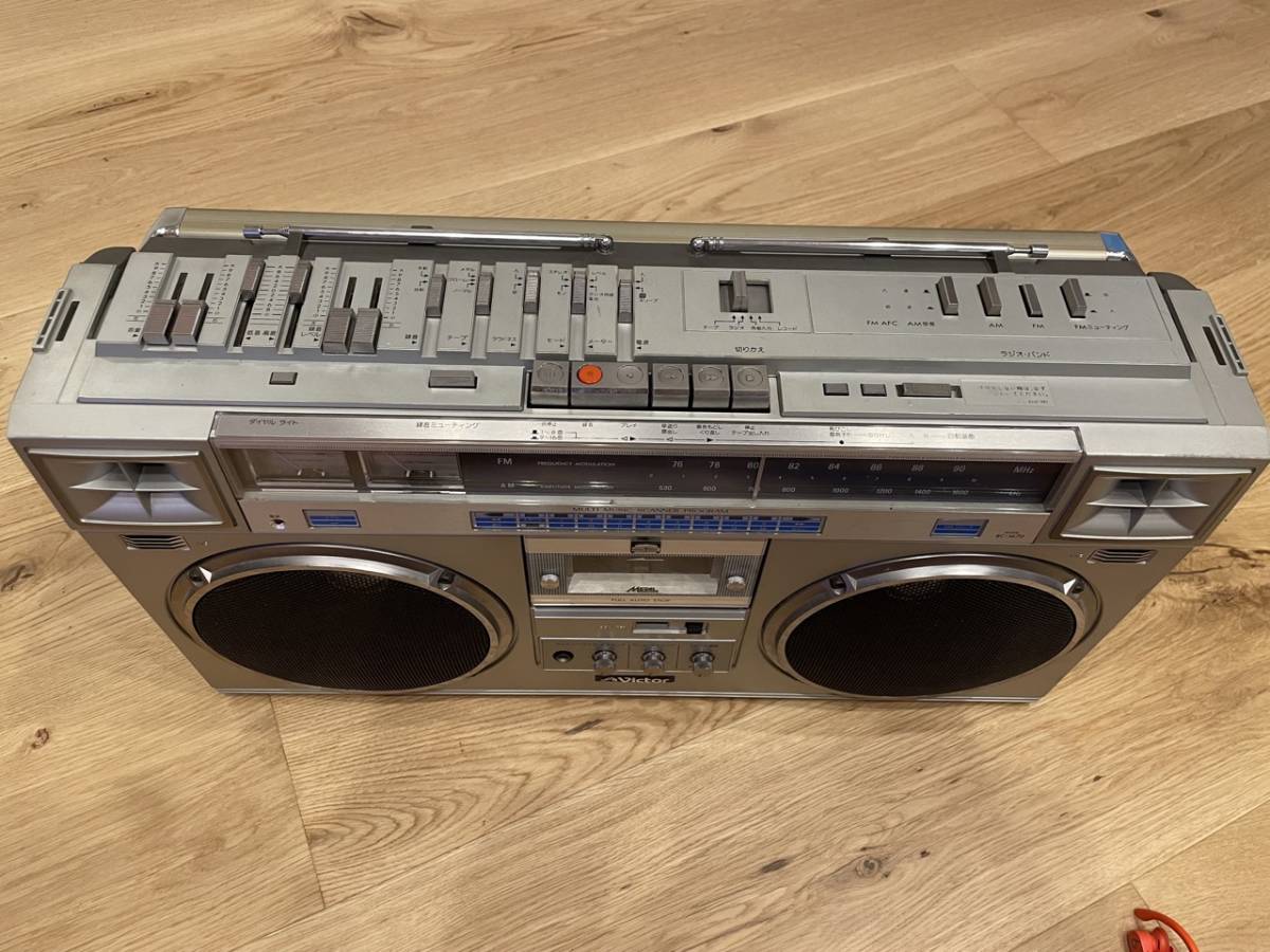 希少』Victor ビクター 大型ラジカセ RC-M70 メタル カセッター AM FM
