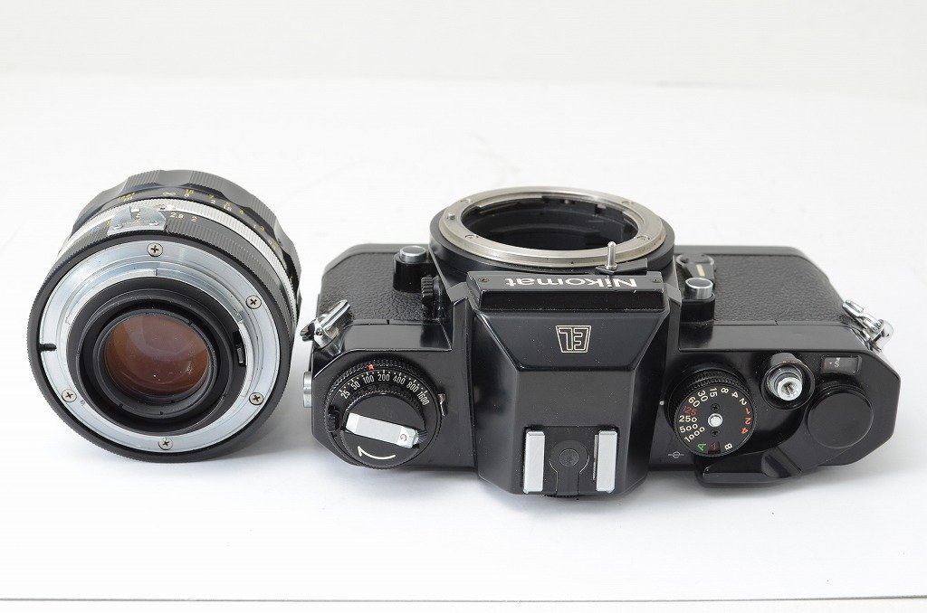 【アルプスカメラ】ジャンク品 Nikon ニコン Nikomat EL + NIKKOR-O.C Auto 35mm F2 フィルム一眼レフカメラ 220704al_画像3