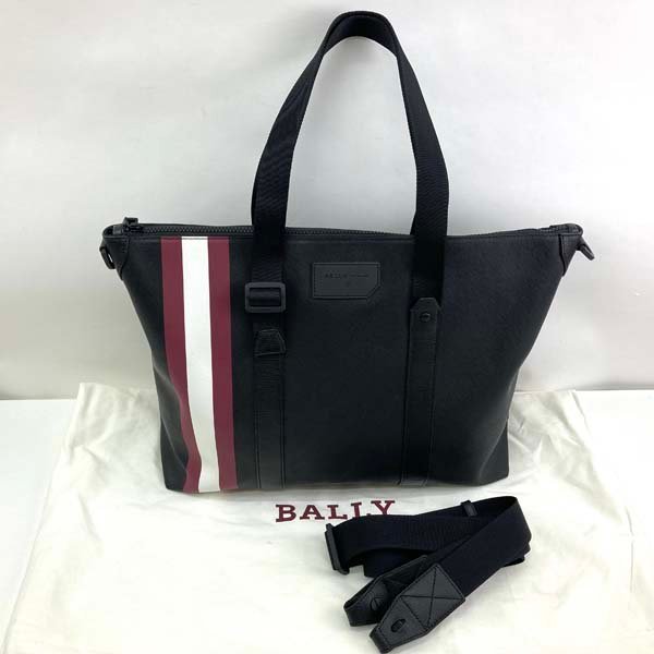 買蔵 BALLY BELTED LEATHER HAND BAG MADE IN ITALY/バリーベルテッド