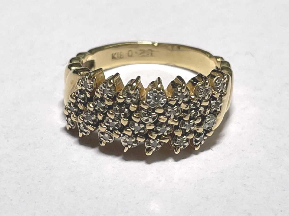公式の F2294 天然大粒上質ダイヤモンド0.504ct 最高級18金無垢