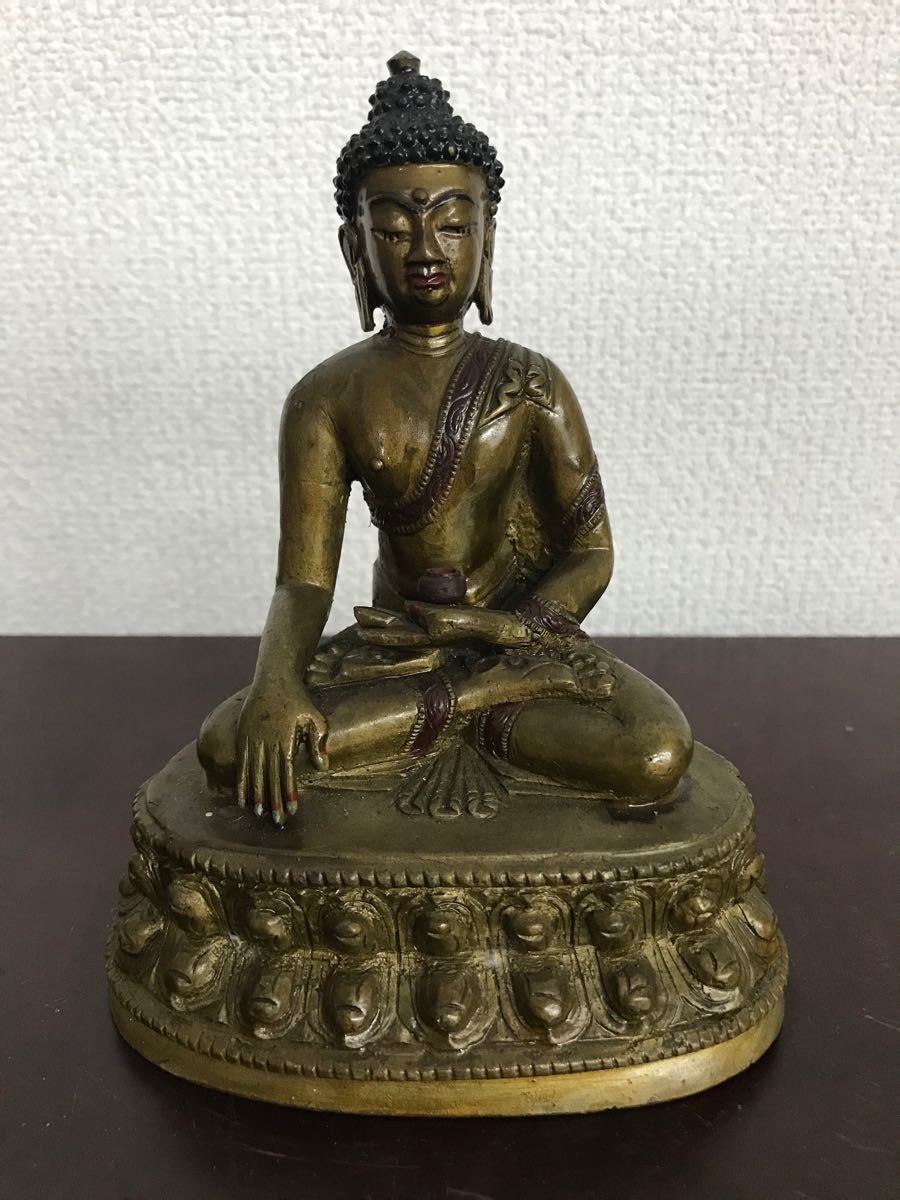 仏像 金属製(旧家藏出し)時代物 古美術品 書房置物 | contifarma.pe