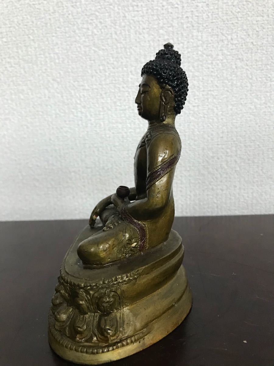 仏像 金属製(旧家藏出し)時代物 古美術品 書房置物 | contifarma.pe
