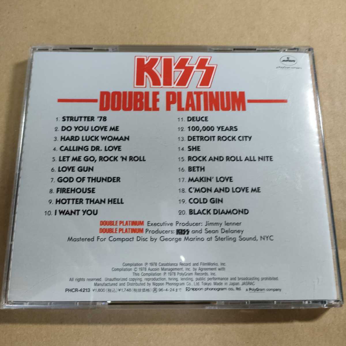 中古CD KISS / キッス『DOUBLE PLATINUM』国内盤/帯有り PHCR-4213【1262】_画像4