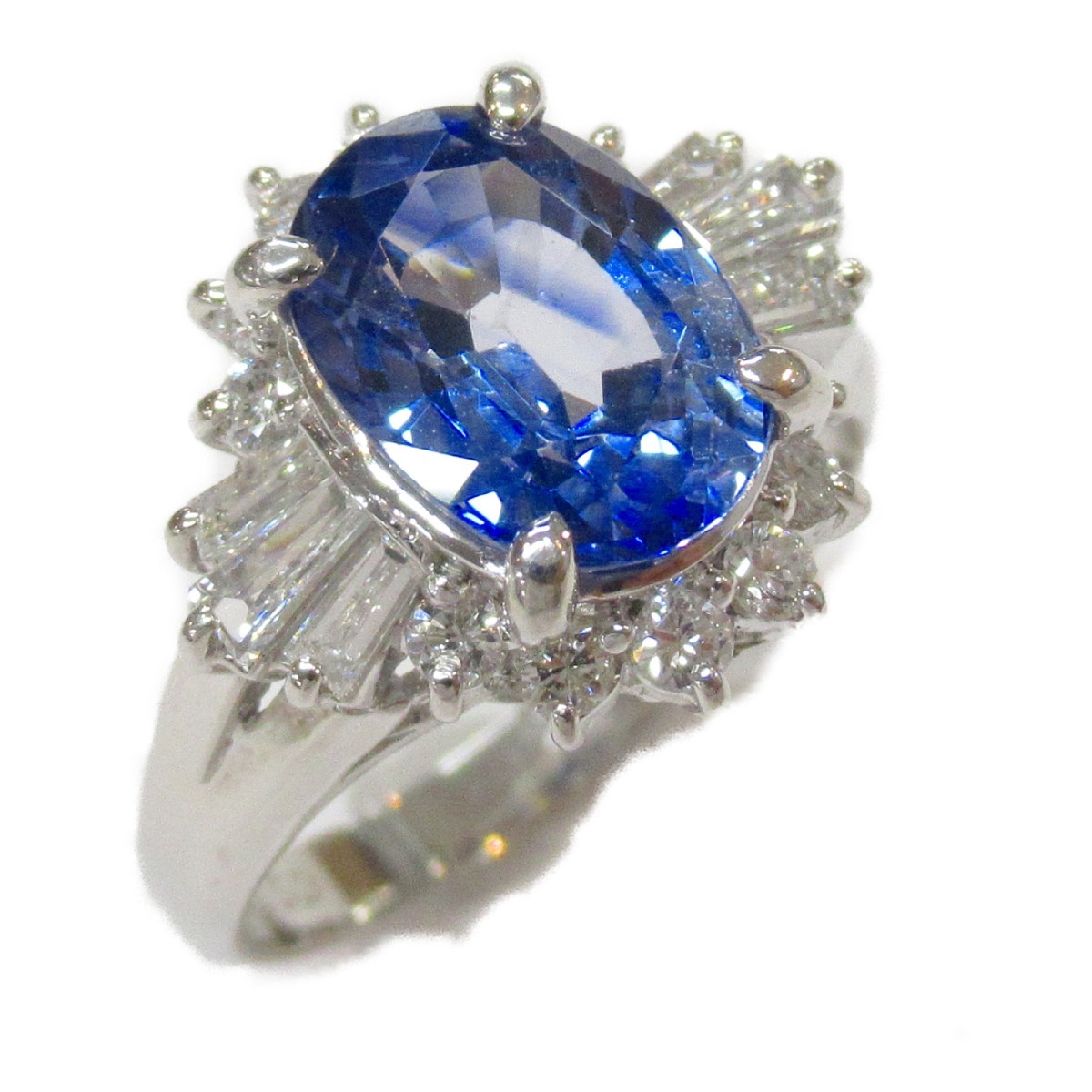 JEWELRY ジュエリー Pt900プラチナ サファイア ブルー系 リング 中古 指輪 最大77％オフ！ リング