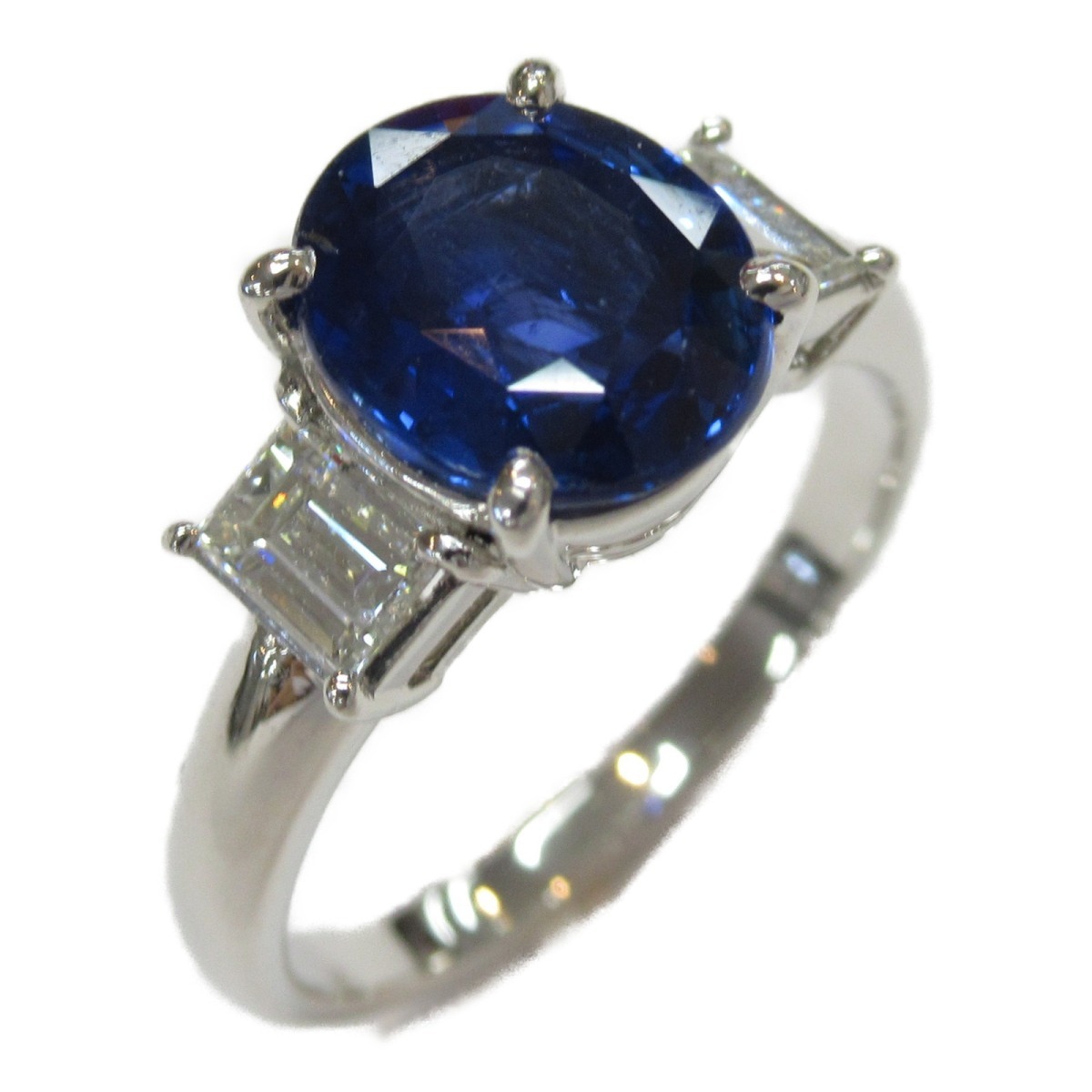 JEWELRY ジュエリー Pt900プラチナ サファイア ブルー系 リング 中古 指輪 完売 リング