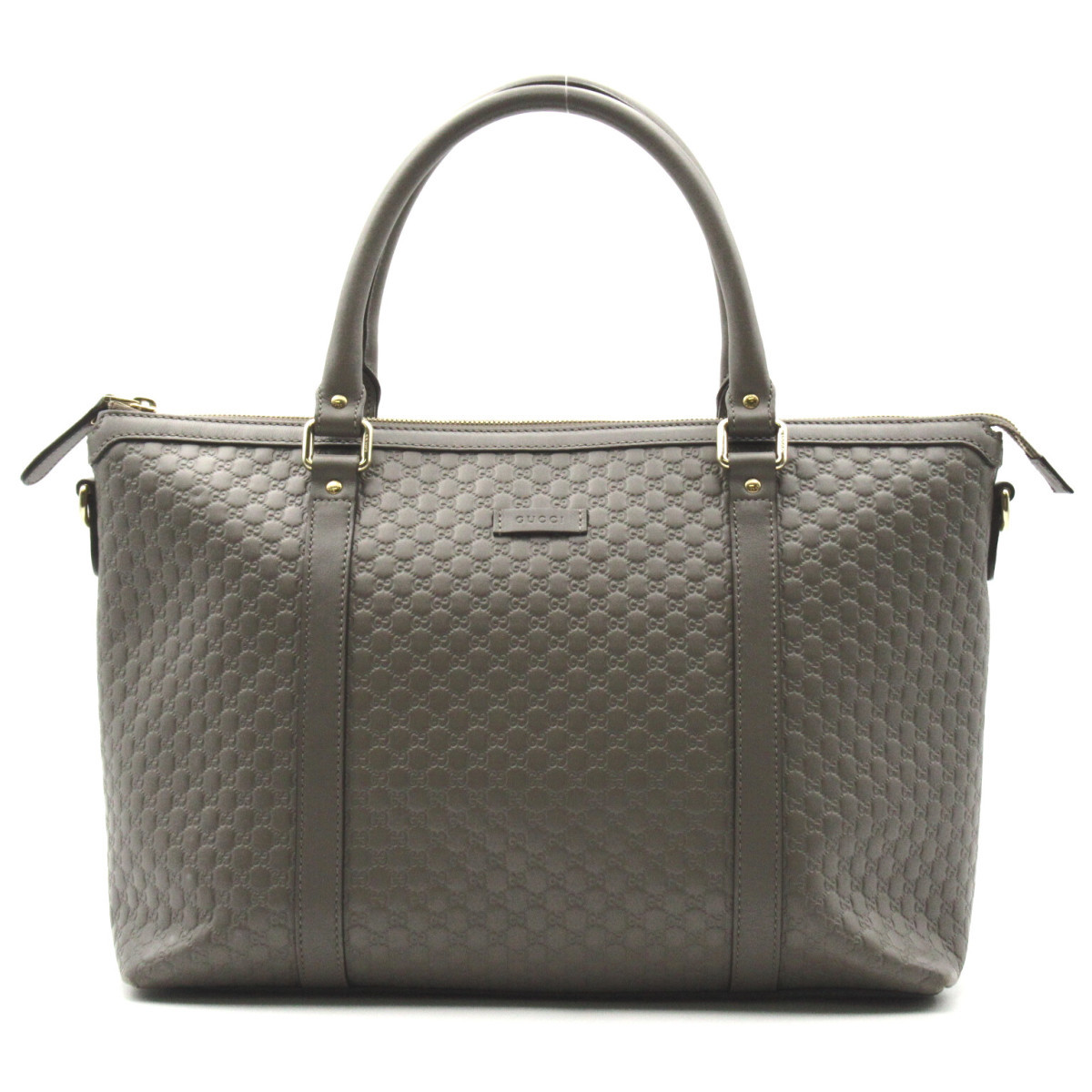 GUCCI グッチ トートバッグ トートバッグ グレー系 型押しレザー www
