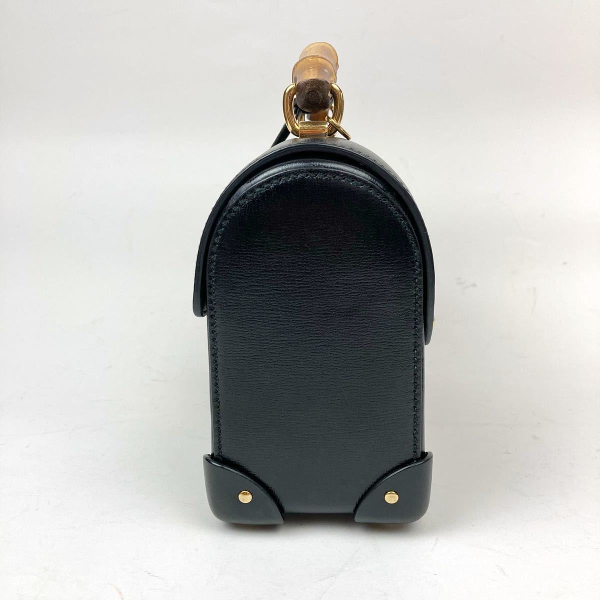 1円□極美品□ GUCCI グッチ パドロック スモール バンブー ショルダー