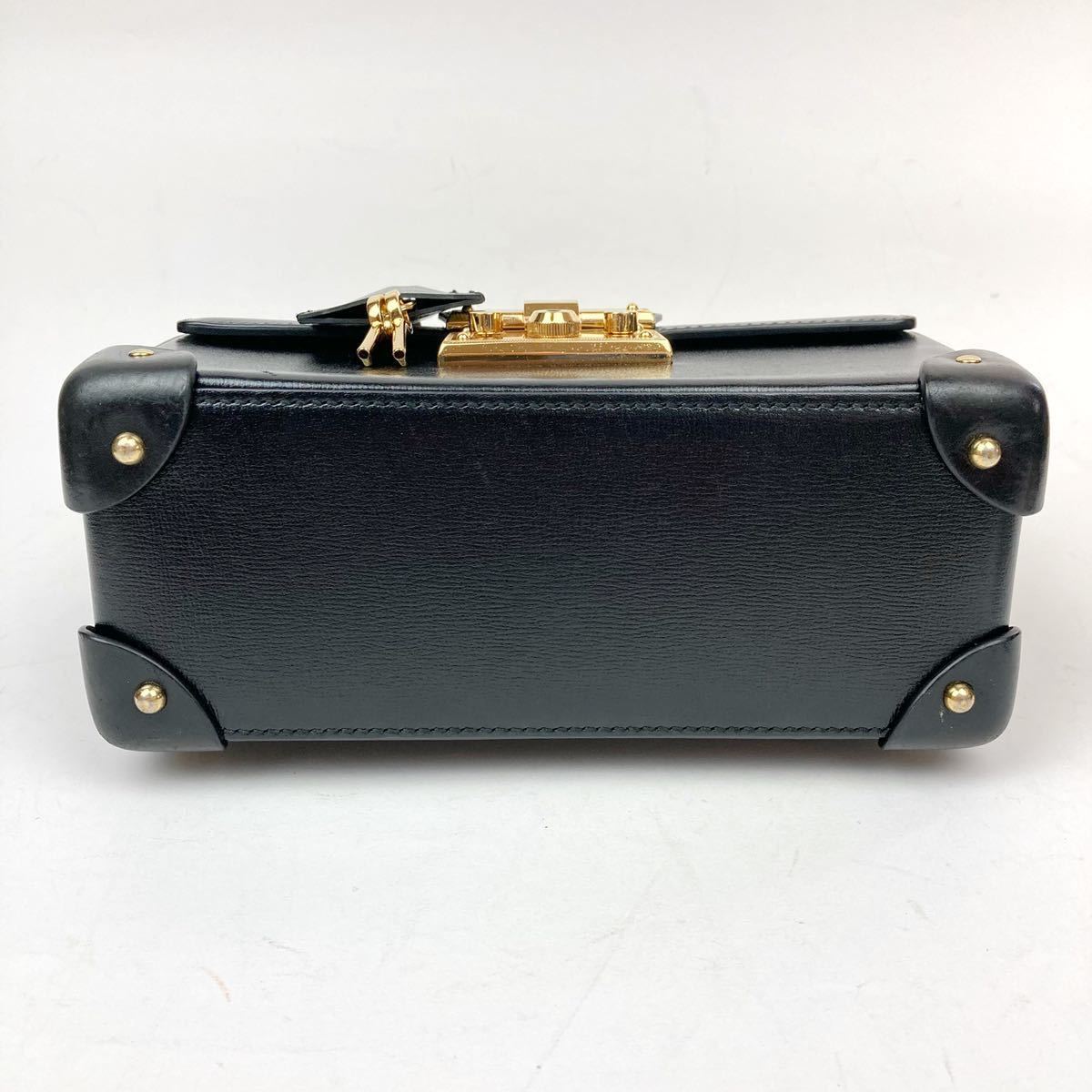 1円□極美品□ GUCCI グッチ パドロック スモール バンブー ショルダー